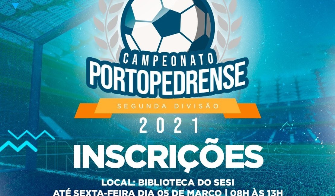 Prefeitura de Porto de Pedras abre inscrições para campeonato de futebol