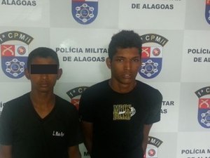 Assaltantes são detidos pela PM, em São Miguel dos Campos