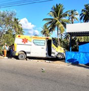 Colisão envolvendo ambulância é registrada na Barra de Santo Antônio