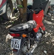 Polícia recupera motocicleta com queixa de roubo, em Arapiraca