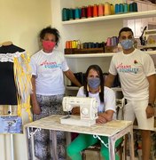 Mulheres trans confeccionam máscaras para comunidades carentes da capital