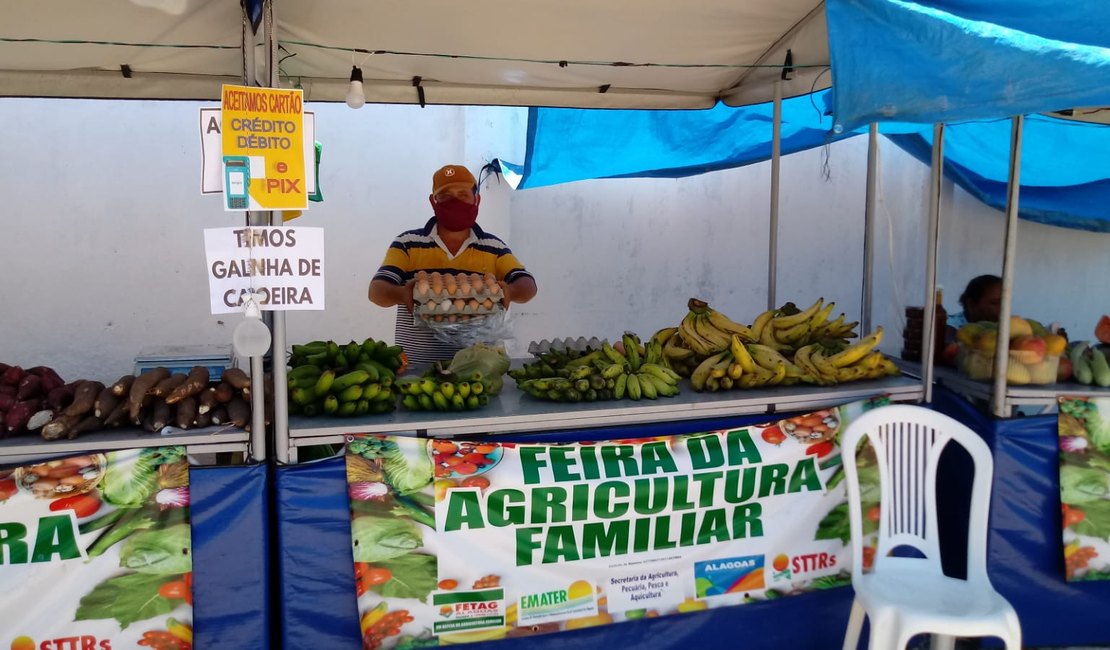 Feira da Agricultura Familiar promove venda de alimentos sem agrotóxicos