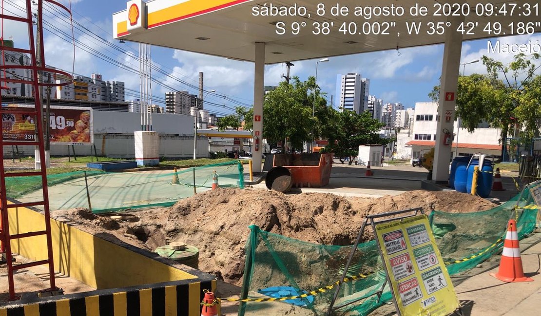 Posto de combustível é autuado por falta de licença ambiental em Maceió