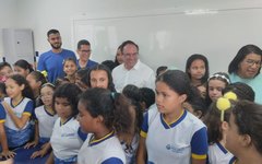 Luciano Barbosa inaugura escola Enéas Benedito no Povoado Cangandu