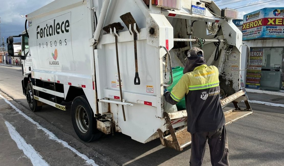 Prefeitura altera horário de coleta de lixo em alguns bairros de Arapiraca