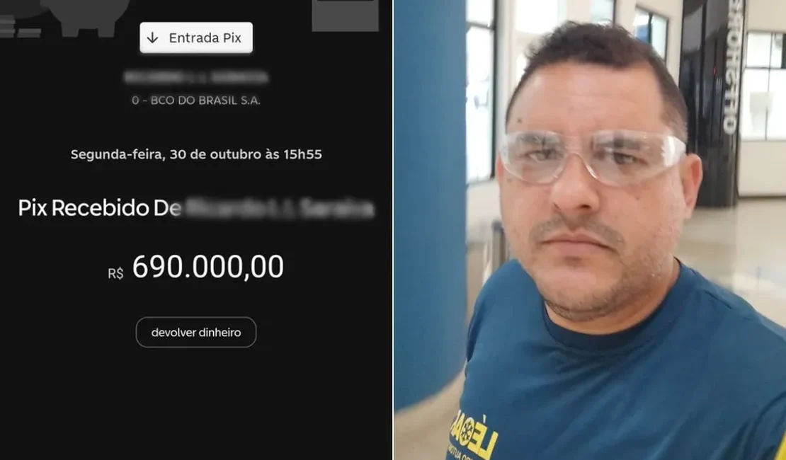 Empresário recebe Pix de R$ 690 mil por engano e parcela devolução