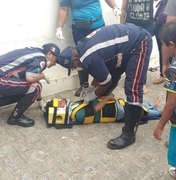 Colisão entre carro e moto deixa duas pessoas feridas em Arapiraca 