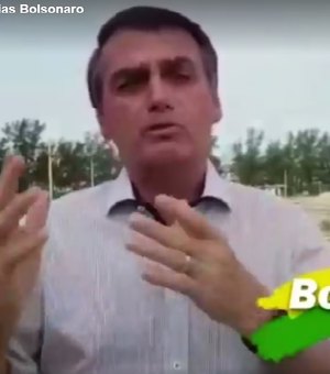[Vídeo] Bolsonaro critica soltura de mulher suspeita de porte ilegal de arma em Alagoas