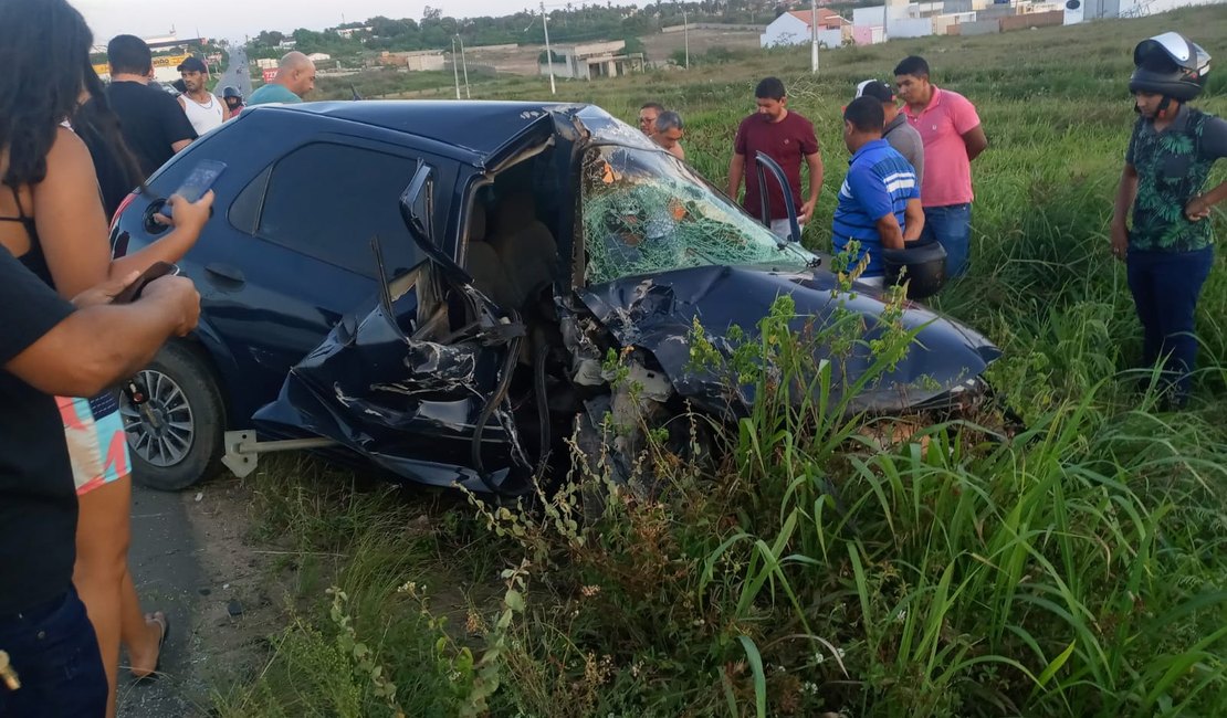 Motorista com sinais de embriaguez provoca acidente na AL-220 em Arapiraca