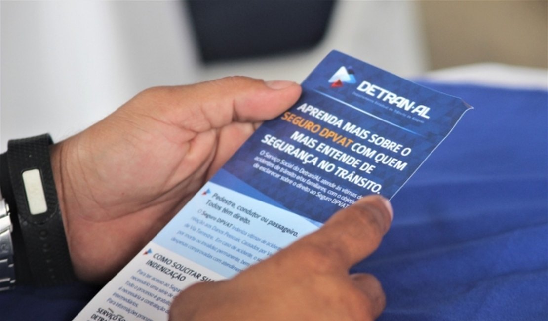 Pagamento do seguro DPVAT não será cobrado em 2021, informa Detran/AL