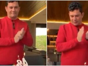 Falta de empolgação de Sergio Moro em pleno aniversário vira meme