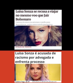 Filho de Bolsonaro surpreende e ataca Luísa Sonza com notícia de 2018