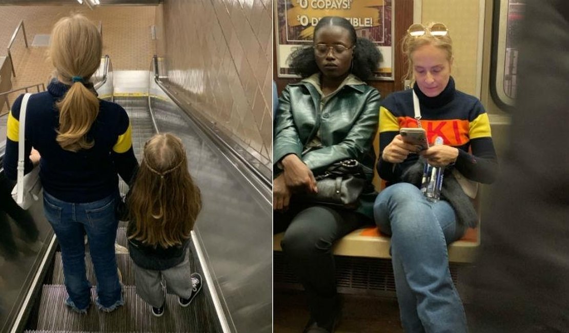 Angélica 'aproveita' anonimato nos EUA para andar de metrô em Nova York