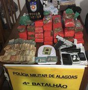 Polícia prende trio com 12 quilos de maconha e mais de R$ 9 mil dentro de Kombi