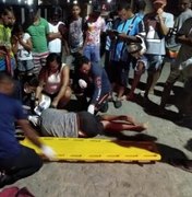 Motociclista sofre acidente no bairro Planalto, em Arapiraca