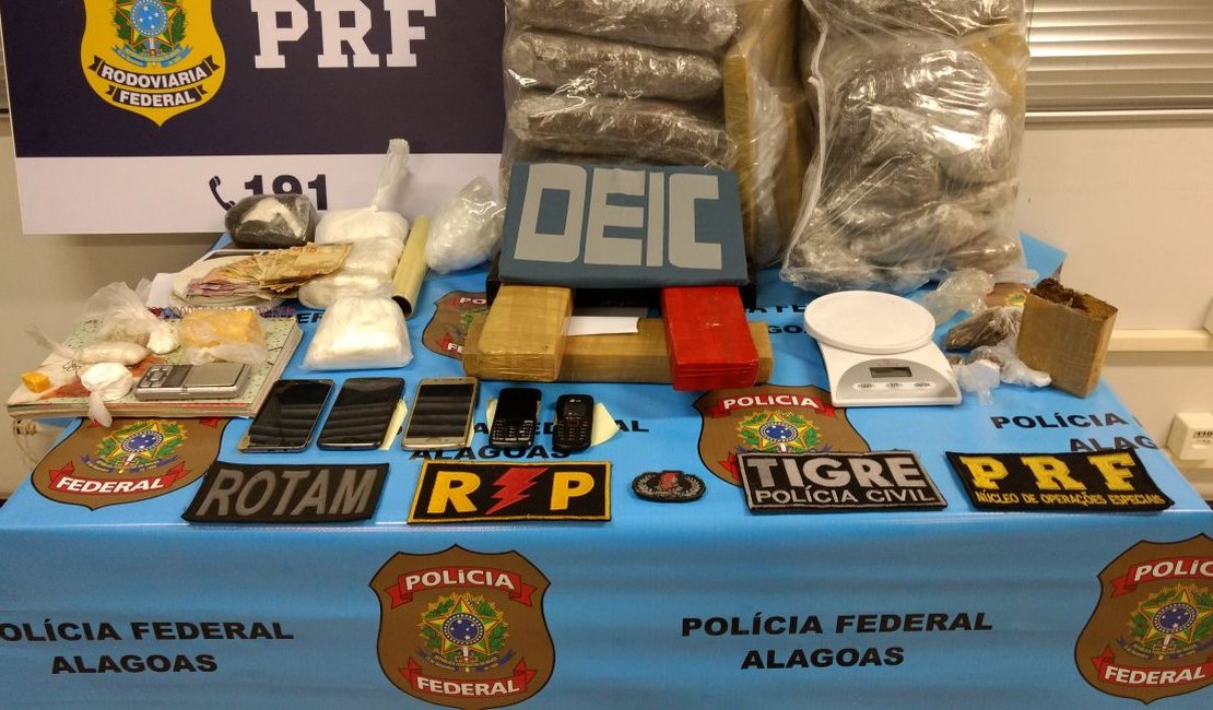 Vídeo: em aeroporto de Alagoas, polícia apreende droga avaliada em meio milhão de reais 