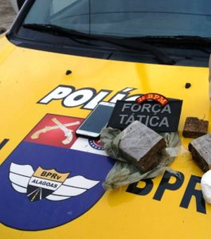 Força Tática prende acusado de tráfico de drogas na Ponta da Terra