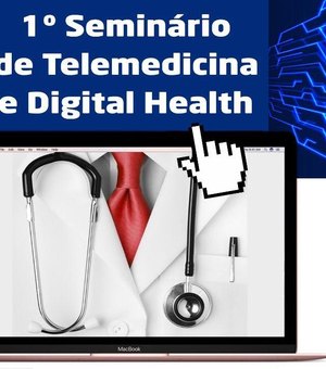 Seminário de Telemedicina e Digital Health apresenta a era da tecnologia digital e inteligência artificial na área da saúde.