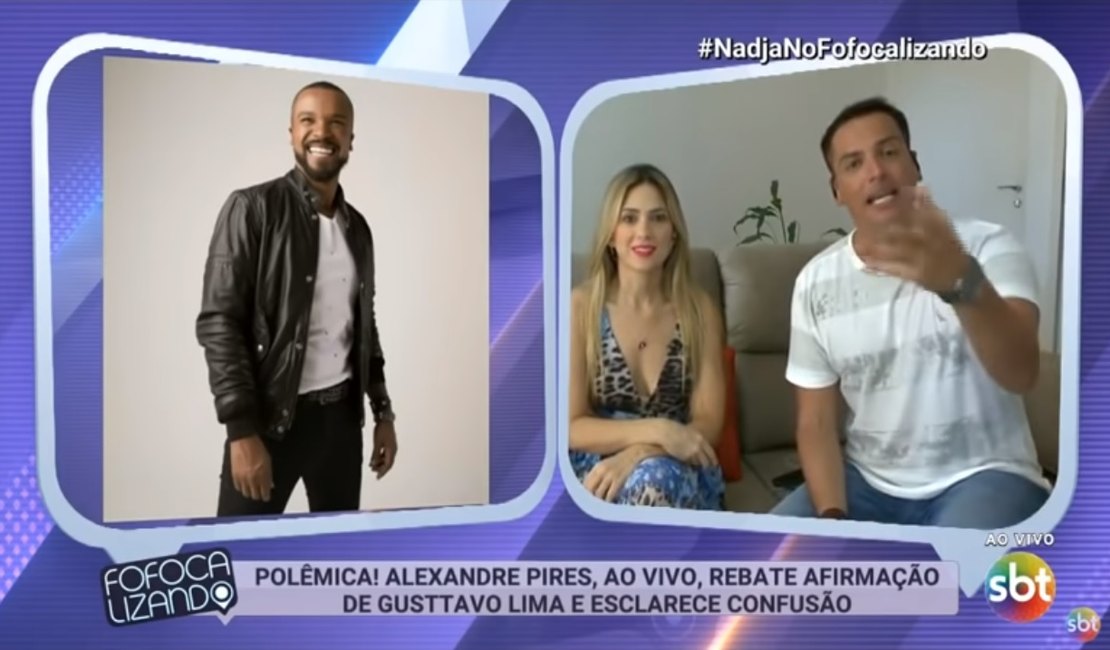 [Vídeo] Ao vivo, Alexandre Pires diz que Leo Dias mentiu sobre Gusttavo Lima 