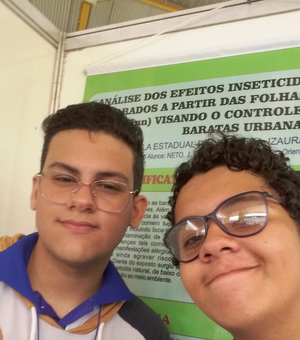 Alunos de escola pública de Arapiraca tem projeto em votação na Feira Brasileira de Jovens Cientistas