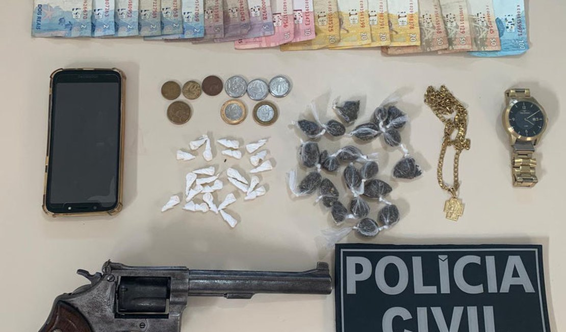 Traficante é preso nos fundos do mercado público de São Miguel dos Campos