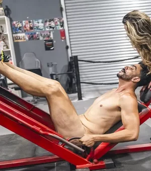 Influencers treinam nus em academia de São Paulo: 'Queima mais calorias'