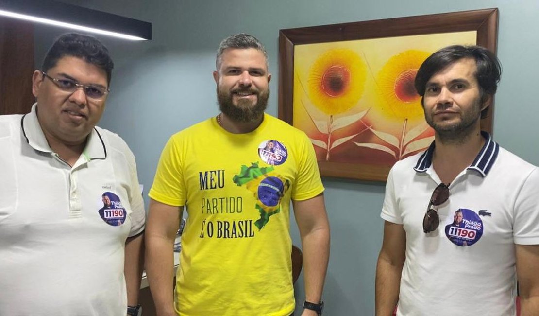 Em Arapiraca, Delegado Thiago Prado recebe apoio de empresários locais
