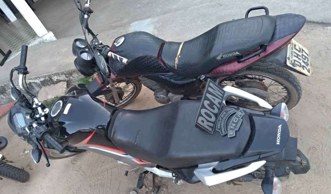 Rocam recupera motos roubadas após abordagem a suspeito no bairro Padre Antônio Lima Neto