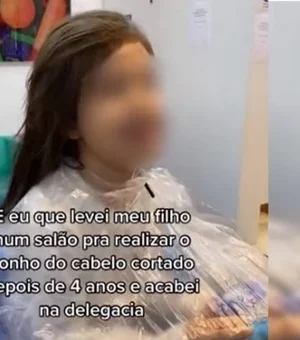 Vídeo: mãe registra BO após se revoltar com corte de cabelo do filho