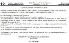 Governador Renan Filho sancionou recomposição salarial 
