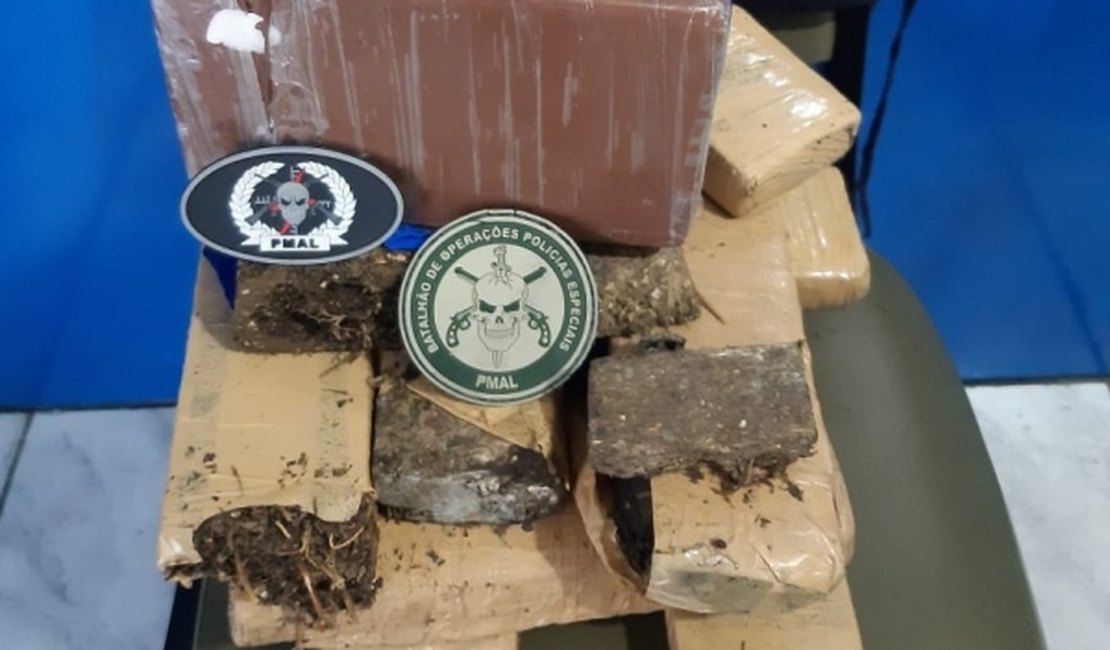 Suspeito de tráfico é preso com mais de 6kg de drogas em Maceió