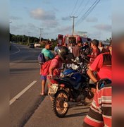 Motoqueiro fica ferido ao sofrer acidente em Maragogi