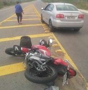 Motorista solta volante em rodovia do Sertão e provoca acidente com um ferido