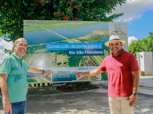 Canteiro de obras para construção da ponte Penedo-Neópolis é instalado em Alagoas