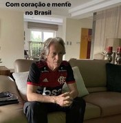 Em Portugal, de camisa do Flamengo, Mister: 'Coração e mente no Brasil'