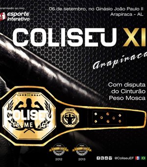 Coliseu XI em Arapiraca: dois dos melhores pesos moscas do Brasil se enfrentam