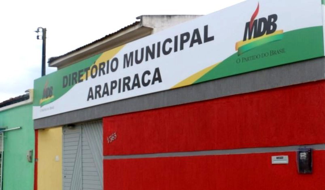 Diretório estadual do MDB confirma convenção nesta quarta em Arapiraca