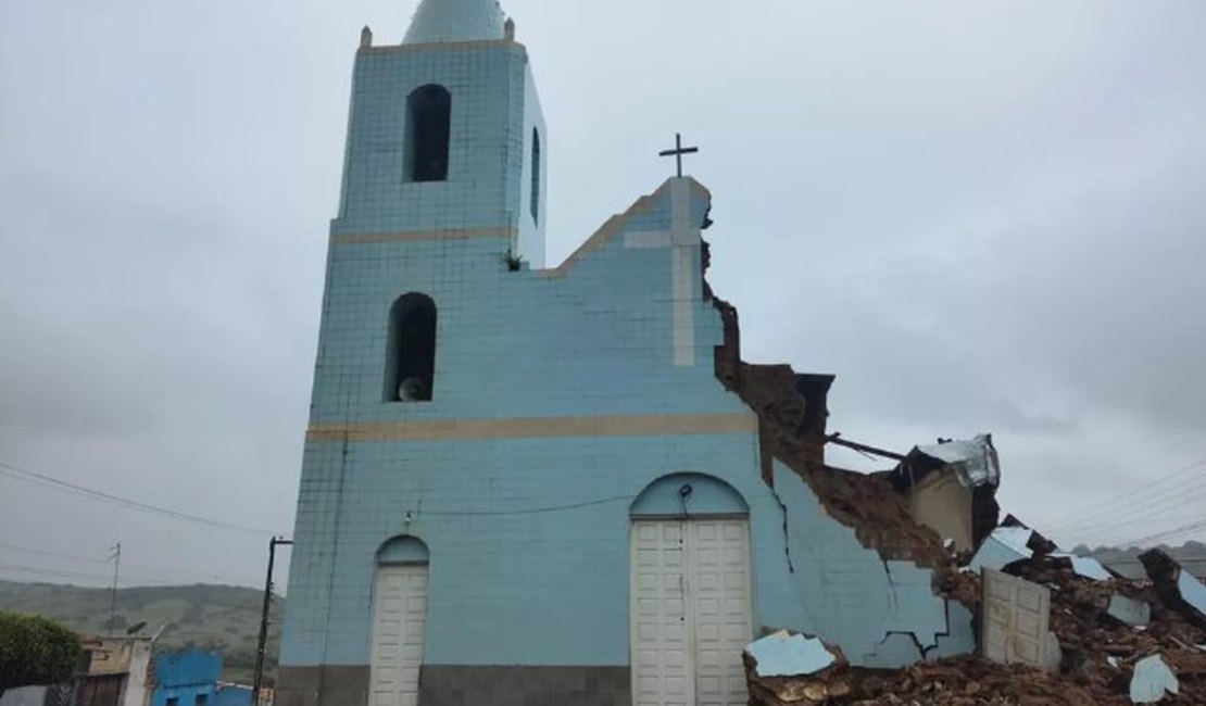 Em Traipu, Defesa Civil recomenda demolição de igreja por oferecer risco de desabamento