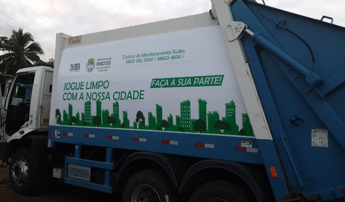 Rotas de coleta domiciliar de lixo são readequadas em Maceió