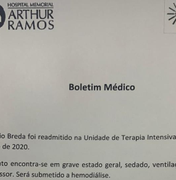 Estado de saúde de Dom Valério é grave, revela boletim médico 