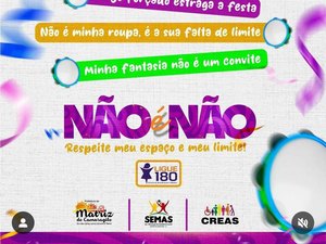 Prefeitura de Matriz de Camaragibe lança campanha ‘Não é Não’