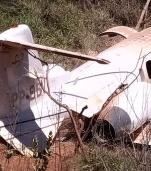 Avião cai em barranco durante pouso e deixa feridos em MG