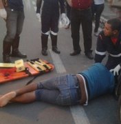 Homem sofre convulsão e desmaia no centro de Arapiraca