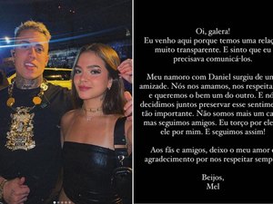 Mel Maia surpreende fãs e anuncia fim do namoro com MC Daniel