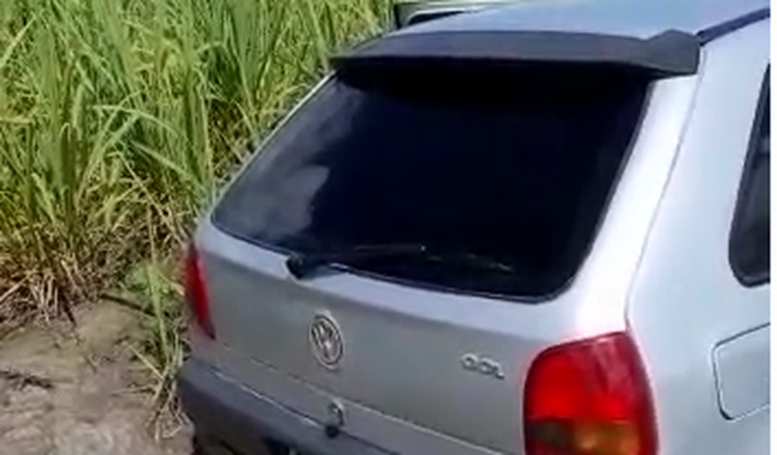 Carros são encontrados sem pneus em Chã de Matriz de Camaragibe, Norte de Alagoas