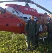 Grupamento Aéreo evita afogamentos em Jacarecica e salva vida de gestante no interior