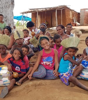 Solidariedade para famílias em risco alimentar em Palmeira dos Índios para um Natal sem fome