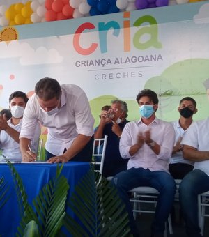 [Vídeo] Renan Filho assina ordem de serviço para construção de creches em Traipu e anuncia novos investimentos