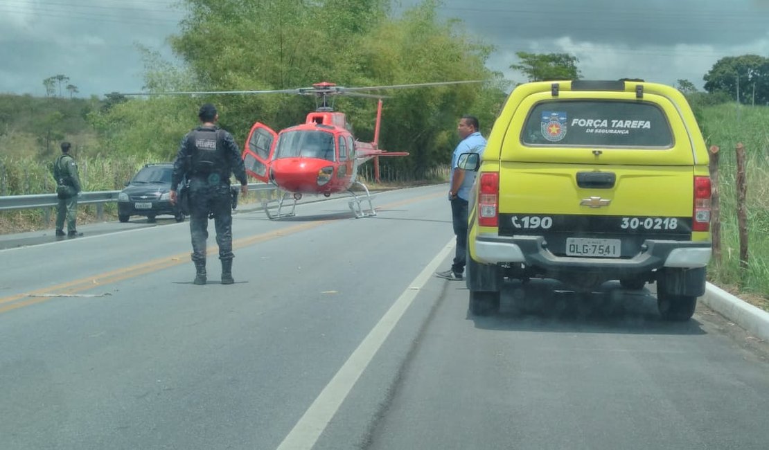 Casal morre em acidente envolvendo três veículos na BR-104, em Murici