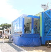 Alta temporada: Agência Móvel da Caixa Econômica se instala na Praia do Francês